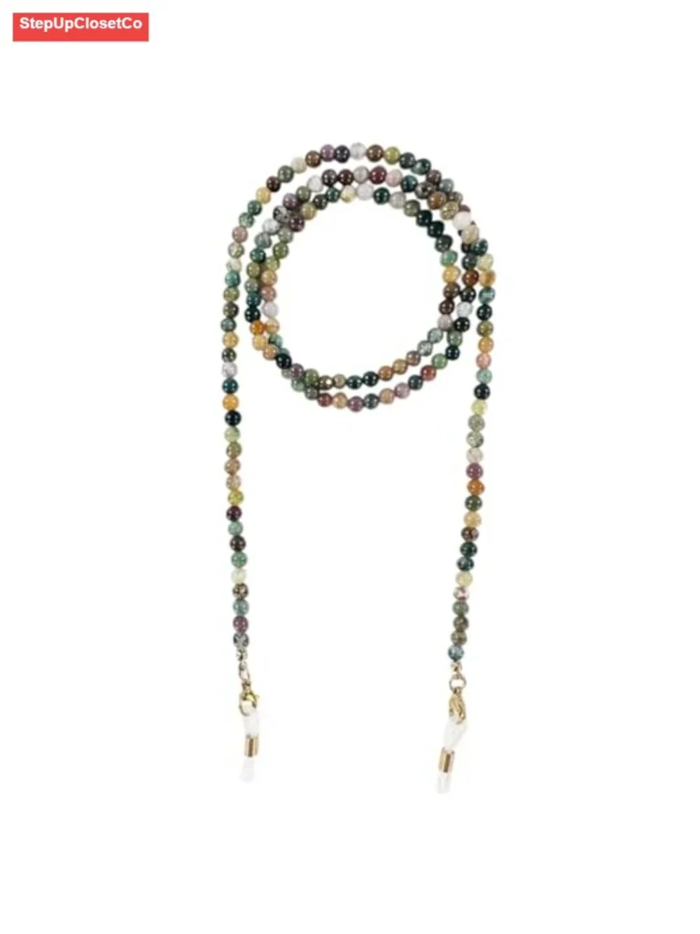 Natural Stone Beaded Eyeglass Chain Glasses Retainer Lanyard 29